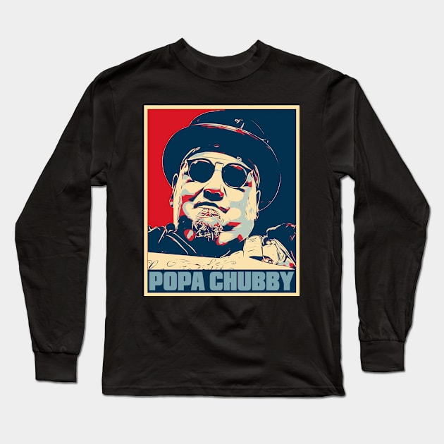 Popa Chubby Hope Poster Art Long Sleeve T-Shirt by Odd Even